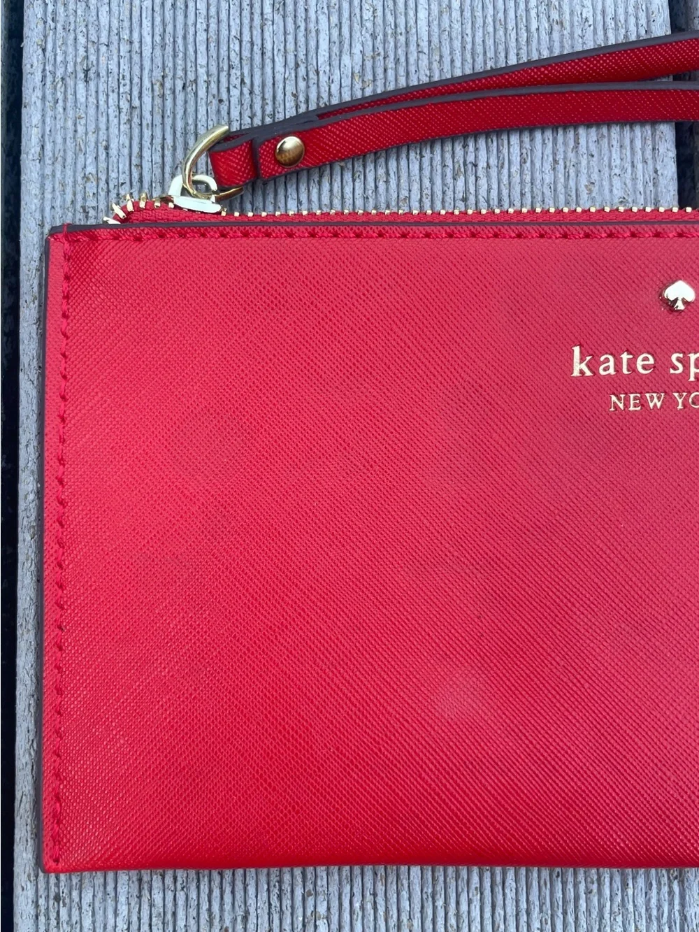 Rare Kate Spade RED colorful Toucan bird wristlet Clutch NWOT